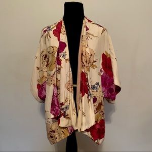 Silk Odille floral top, XS